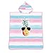 Produktbild Schnell trocknendes Strandbadetuch Obst und Blumenmuster Unisex Kinder Baby Bio-Baumwolle mit Kapuze Badetuch Super Wasser absorbierender Neoprenanzug Badebekleidung Handtuch Strand Bademantel Kleinki