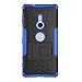 Price comparison product image SsHhUu Xperia XZ2 2018 Case, Tough Heavy Duty Shock Proof Defender Cover Dual Layer Armor Combo Protective Hard Case Cover for Sony Xperia XZ2 2018 (5.7") Blue