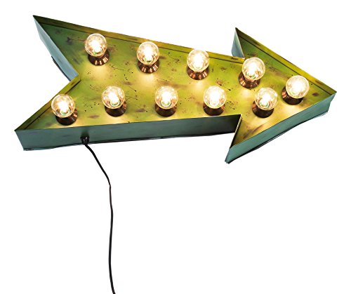 Preisvergleich Produktbild Kare 35189 Leuchtobjekt Arrow, Stahl, gold