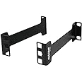 Tecmojo Rack Mount 1U Server Depth Adapter - Black, Alloy Steel - 6in ...