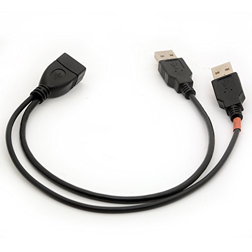 USB-Kabel Y-Verteiler USB 2.0 Energien-Erhöhung Naben-Adapter 1 Frau 2 Mann-Daten-Aufladeeinheit Kabel-Verlängerung Codeart a 30cm - 5