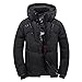 Produktbild JYJM 2018 Weihnachten Men Boys Casual Warm Hooded Winter Zipper Coat Outwear Jacket Top Blouse Männer Herrenjacke Pilotenjacke Pelzkragen Kapuzenjacke Outdoorjacke Hoodies