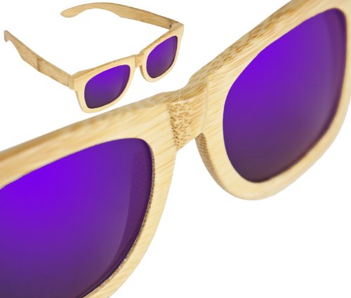 Preisvergleich Produktbild Sylt 1927 Wayfarer Sonnenbrille Echtholz Blau