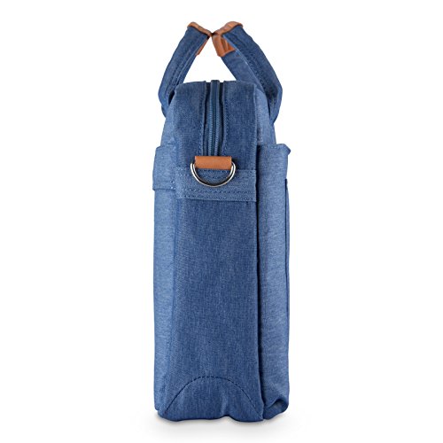 E-Tree 15-15.6 zoll laptoptasche Aktentaschen Handtasche Tragetasche Schulter tasche notebooktasche Laptop sleeve laptop hülle für bis zu 15-15.6 zoll Laptop Dell Alienware / Macbook / Lenovo / HP,Blau - 9