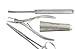 Blizzard Podiatry Nail Surgery 4-Pcs Instrument Set - Professional Chiropody Toe Nail Clipper Nipper Kit - Fickling Elevator, Spencer Wells Forcep, Tube Gauze Applicator - GERMAN Stainless CE Approved Pedicure Foot Care Tools - With FREE Nail Dresser GIFT
