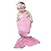 ZAMME Baby Girls' Crochet Mermaid Tail Photo Photography Props Set