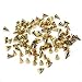 TNBL Nail Art Cone Bullet Head Spikes Stud - Gold Pack of 20