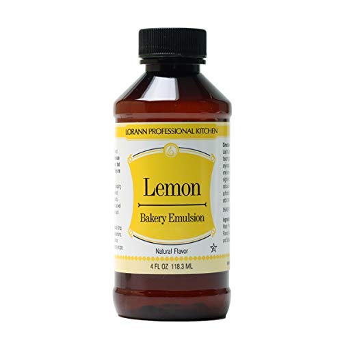 Lorann Oils Emulsión para pastelerÍ, Sabor Natural y Artificial, 118,3 ML, limón