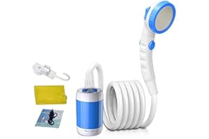 Laserbeak Ricaricabile a batteria Doccia Portatile Campeggio Doccia da viaggio Elettrica Mobile Docce Portatile Doccia Esterna Doccia Esterna Built-in 5000mAh Grande Capacità Cavo USB