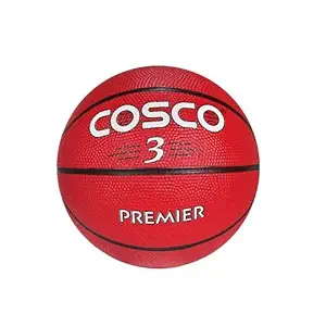 Cosco Premier Basketball (Red, Size: 3)