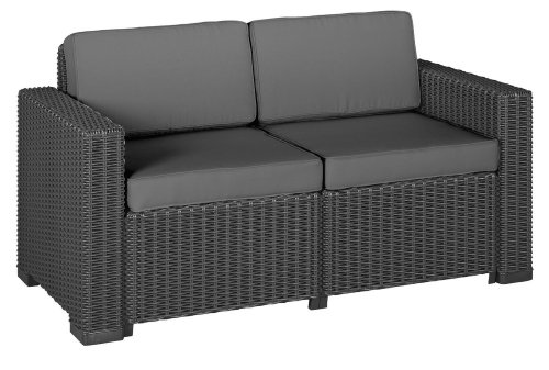 Transcontinental Group California 2-Seat Sofa with Cushions - Graphite Grey