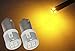 Produktbild 2 x LED Gelb Bernstein orange H21 W BAY9s Xenon Bajonett Leuchtmittel Seite Repeater Lampen