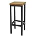 Produktbild 1 Original-BestLoft® Barhocker New York Handmade Industriedesign Loft Stahl Holz Eiche massiv (Hell, 78cm)