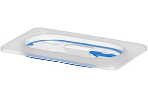 HENDI Coperchio Gastronorm a Chiusura Ermetica, Gn 1/9, Polipropilene, Silicone, 176X108Mm