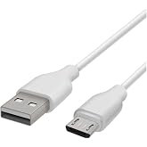 PDAteknoloji Yetty Micro USB Kısa Hızlı Powerbank Şarj ve Data Kablosu 2.1A Beyaz 20cm YKB-04 (Micro USB)