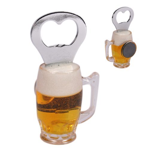 Novelty Fridge Magnet Bottle Opener - Put it on Your Fridge so you can always find a bottle opener- A great gift for Dads / Fathers Day