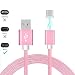 Produktbild I-Sonite® (Rose Gold) Magnetische USB-Typ-C Nylon Geflochtene Schnelles schnelles Aufladen und Daten Syc Transferkabel mit LED-Anzeige für ZTE Nubia Z17