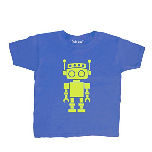 Inda-Bayi Baby-Toddler-Kids Heavy Cotton T Shirt - robot