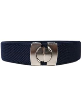 Kinder 1-6 Jahre Unifarben Elastischer Gürtel, voll einstellbar mit Metall Clip Verschluss