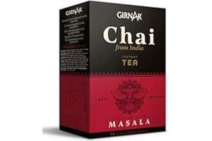 Té Chai Latte instantáneo Masala GIRNAR 100gr (10 bolsitas de 10gr) - Te Chai - Chai Tea Latte - Chai Te - Chai Latte Powder - Te Negro Masala