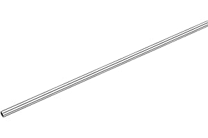 sourcing map 250mm Länge Edelstahlrohr 1mm Außendurchmesser, Nahtlose Gerade Rohr 0,15mm Wandstärke, 316 Edelstahl Rundrohr für Industrie Bauwesen Garten Haushalt Basteln Dekoration