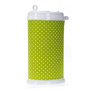 Glenna Jean Pippin Ubbi Diaper Pail Cover, Green Dot