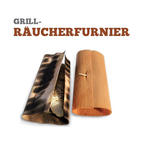 Grill-Räucherfurnier Buche 20 Blatt, 29 x 15