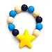 Lily Bear Star Silicone Beaded Teething Bracelet Verious Colours (Yellow)