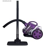 Aspiradora sin bolsa aspirador ciclonico filtro HEPA 1200W 34X22X27cm morado