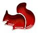 Produktbild Sagaform 5015679 Holiday Squirrel Bowl Divided, Red