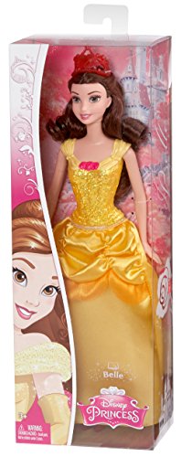 Imagen 4 de Disney Princesas Muñeca, princesa purpurina Bella (Mattel CFB75)