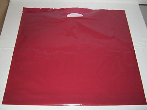 'Tragetaschen LDPE with Handle Hole Reinforcement "Bordeaux 60 x 55 cm and 2x 5 cm, 200 Items