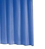 Ridder 31433S-350 Duschvorhang Folie ca. 240 x 180 cm, Standard blau inklusive Ringe
