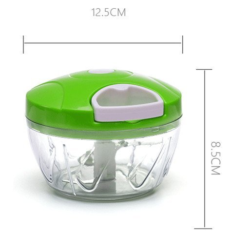 Anding Mini Manuelle Küchenmaschine Pull Hand Gemüse Chopper / Fleischwolf / Blender Chop Obst, Gemüse, Nüsse, Kräuter, Pesto, Coleslaw, Püree etc - 2