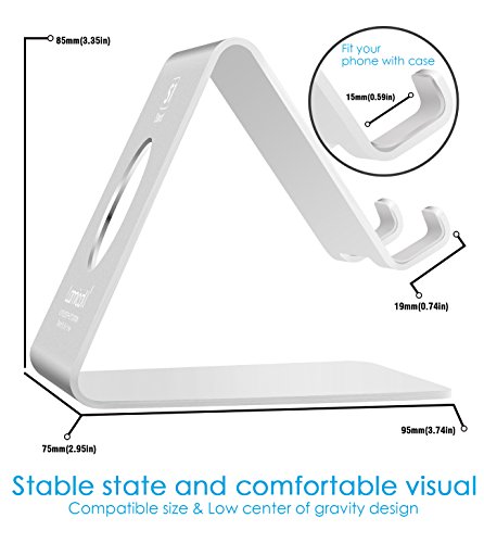 Handy Halterung, Lamicall iPhone Dock : Handyhalterung, Handy Halter, Phone StÃ¤nder, Handy StÃ¤nder fÃ¼r iPhone X, 8, 7 Plus, 6s 6 / Plus, SE, 5 5s 5c, Samsung A3 A5 J3 J5 J7 S6 S7 S8, Huawei P8 P9 P10 / Lite, Honor 6X, 8, Tisch ZubehÃ¶r, Schreibtisch, E-Reader, andere Smartphone - Silber