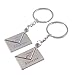 Produktbild SODIAL (R) Paare Lovers Silber Ton Ich liebe dich Nachricht Muster Icon-Schluesselring-Pair