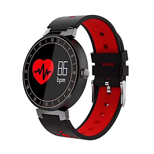 Preisvergleich Produktbild WANGXN Fitness Tracker Pulsmesser Tracker Smart Armband Activity Tracker Bluetooth Schrittzähler Schlafmonitor Smartwatch,Red
