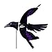 Produktbild Windspiel - Flying RAVEN - UV-beständig und wetterfest - Windrad: Ø82cm, Gesamthöhe: 155cm - inkl. Fiberglasstab und Bodendübel