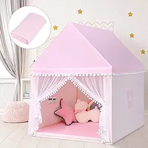 Gurukrupa International, Jumbo Size Extremely Light, Kids Play Tent House for 10 Year Old Girls and Boys. (P.Pink)