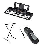  YAMAHA PSR-E363 Kit Teclado Portatil 61 Teclas + Pedal Sustain + Soporte de Tijera