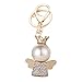 Produktbild Haodou Kleiner Engel Schlüsselanhänger Keychain Handbag Decor Key Ring Schlüsselkette / Tür / Telefon / Tasche/Auto-Anhänger (Gold)