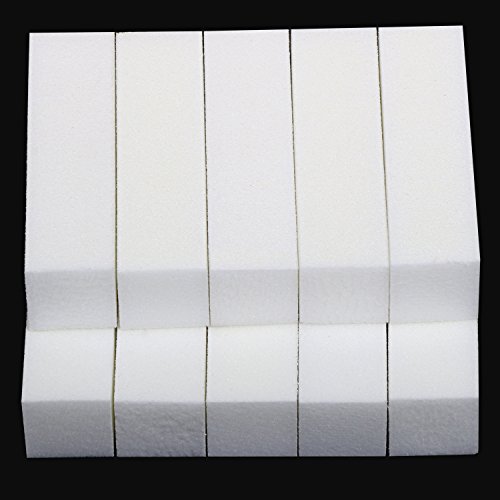 TRIXES Set aus 10 Nail Buffer Blöcken, weiß, für Natur- und Acrylnägel - 6
