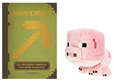 Preisvergleich Produktbild Minecraft Das Einsteiger-Handbuch: Aller Anfang u. Baby Schwein Stofftier