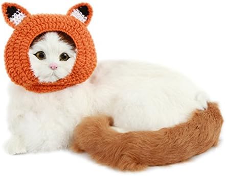 SWEET DEVIL Cat Hat Handmade Woolen Cute Caps Knitted Costume for Christmas Hollaween Parties,Fox