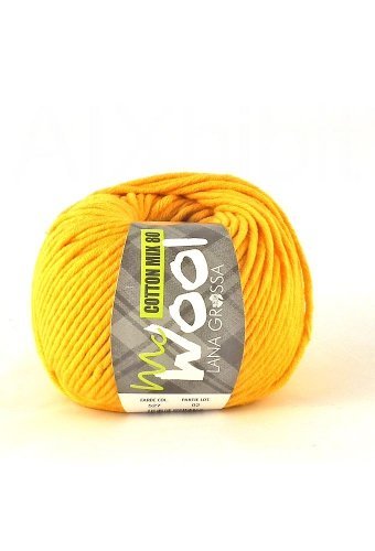 LANA GROSSA COTTON MIX 80, 527 - Maisgelb