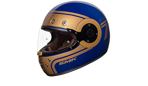 SMK ELDORADO SEVEN - Casco integrale, blu/oro, M : Amazon.it: Auto e Moto
