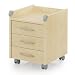 Produktbild Kettler Rollcontainer aus Holz – Schreibtisch Rollcontainer mit 3 Schubladen – stabile Ausführung – geeignet für Büro und Kinderzimmer