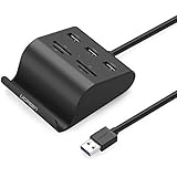 UGREEN USB Hub, SD Card Reader, Phone Stand, 4 Card Slots for SD, SDXC, SDHC, TF, MS, Micro SD, Micro SDXC, Micro SDHC, Compatible with Mac OS, Surface Pro, IdeaPad, MacBook Air, Windows, Vista, Linux
