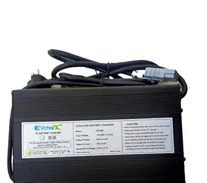 EVcharZ E-Rickshaw E-Auto E-Loader Electric Battery Fast Charger 48V 15Amp for Lead Acid Battery with Anderson Connector