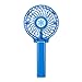 Produktbild Sommer Ventilator FORH Mini Handheld USB Personal Fan Aufladbarer Batterie Lüfter Kraftvoller und geräuscharmer Turbo-Ventilator Beweglicher Tischventilator Lüfter zum Kühlen (Blue)
